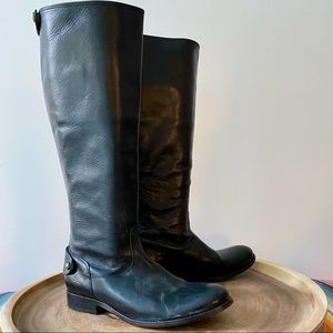 Frye Black Tall Riding Boots